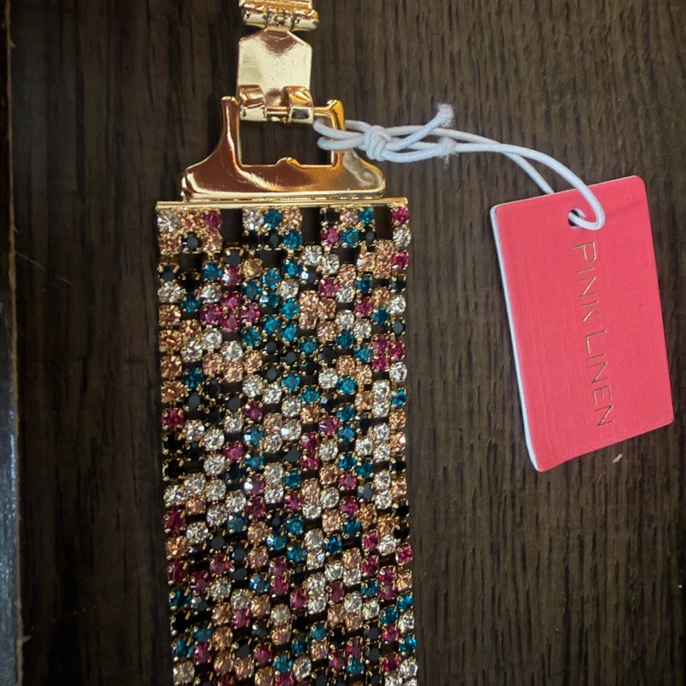 Pink Linen Multicolor Bracelet